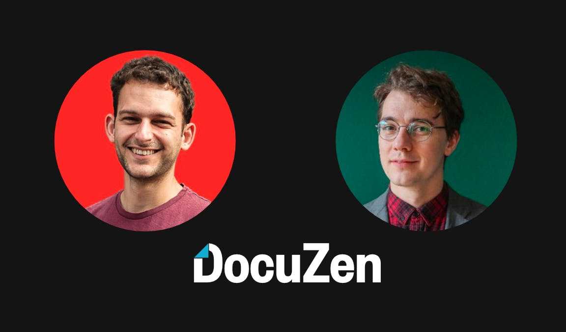 A picture of the founders of DocuZen; Elliot Chaim and Laurie Nicholas